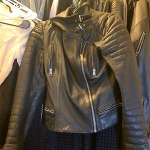 All saints leather jacket